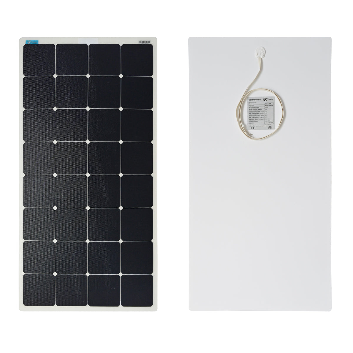 Solar panel 120Wp flexible flush monocrystalline