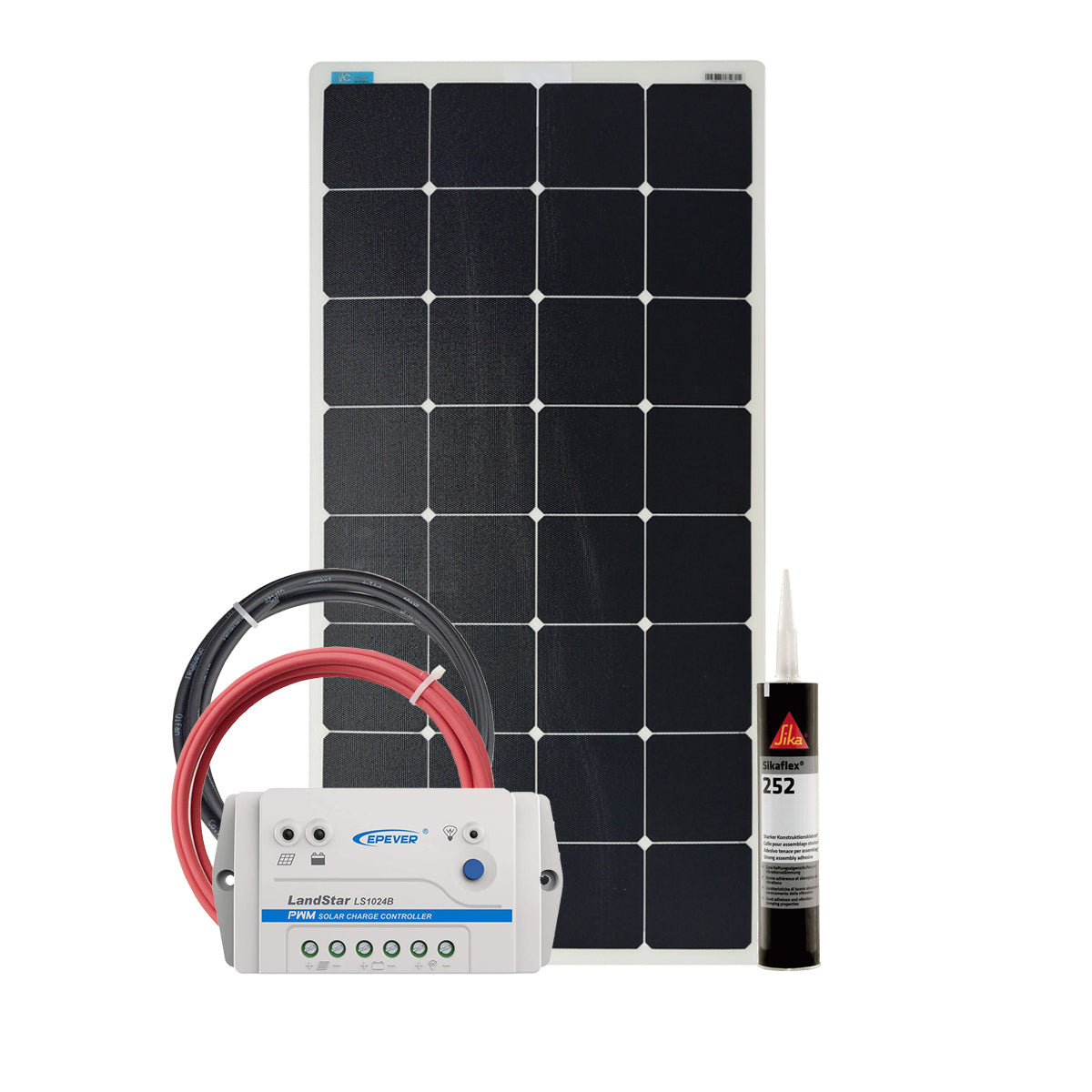 Solar panel set 120W 12V flexible lifting roof camper