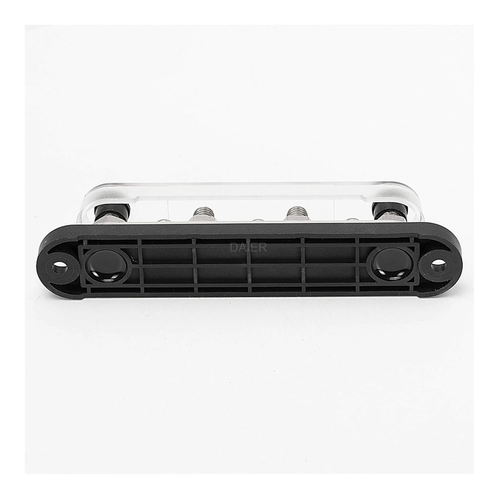 Stroomverdeler Set 150A — 4× M8 + 6× M4 Busbar Rood + Zwart (12–48V DC)