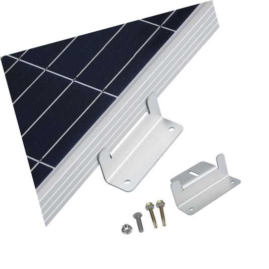 Aluminum solar panel mounting bracket with mounting
