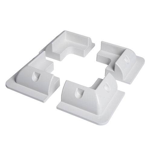 Corner bracket solar panel white