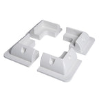 Corner bracket solar panel white
