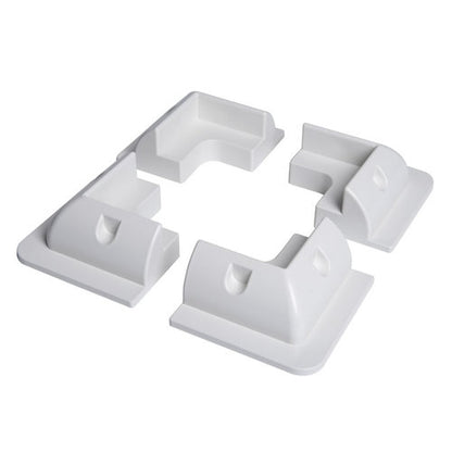 Corner bracket solar panel white