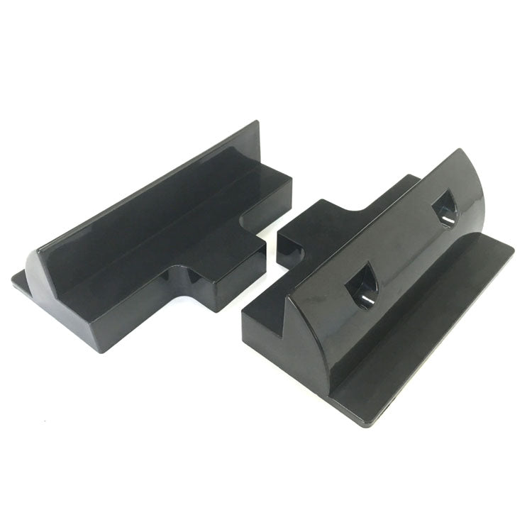 Black solar panel connection support