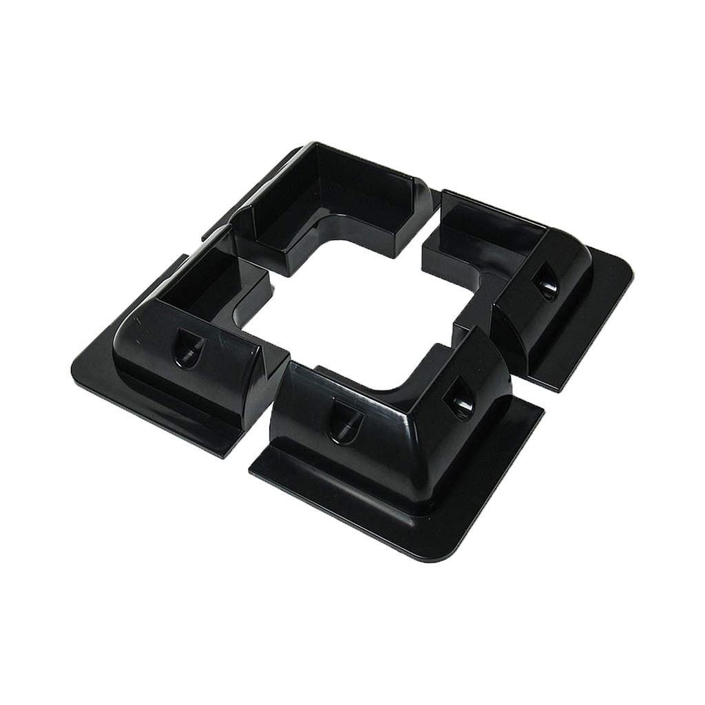 Corner bracket solar panel black