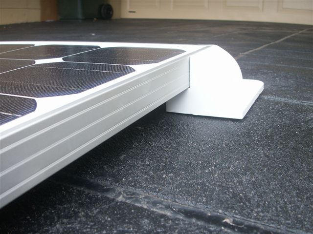 Corner bracket solar panel white